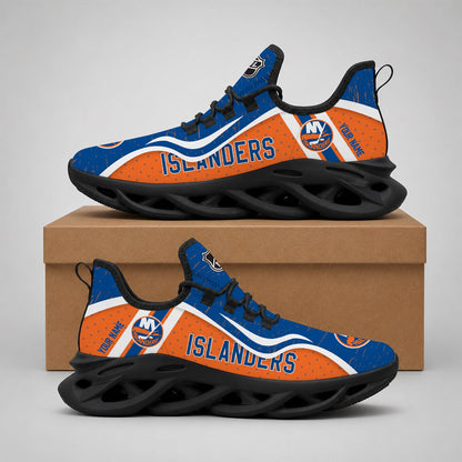 LIMITED EDITION - NEW CUSTOMIZED NHL25 NYI NEW YORK ISLANDERS CLUNKY SNEAKERS