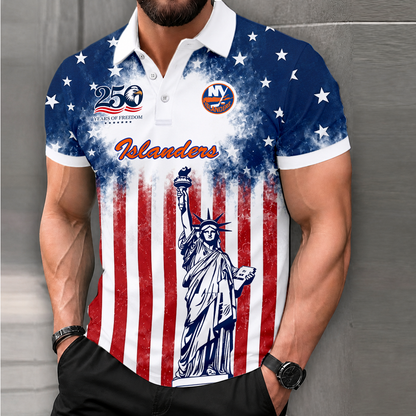 LIMITED EDITION - NEW CUSTOMIZED NHL25 NYI NEW YORK ISLANDERS POLO SHIRT, ZIP POLO SHIRT & T-SHIRTS