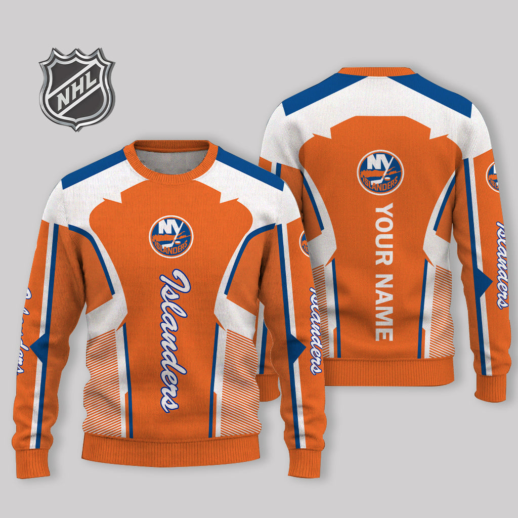 FINAL SALE - NEW CUSTOMIZED NHL25 NYI NEW YORK ISLANDERS UGLY SWEATER