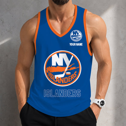 VIRAL EDITION - NEW CUSTOMIZED NHL25 NYI NEW YORK ISLANDERS MEN'S TANK TOP