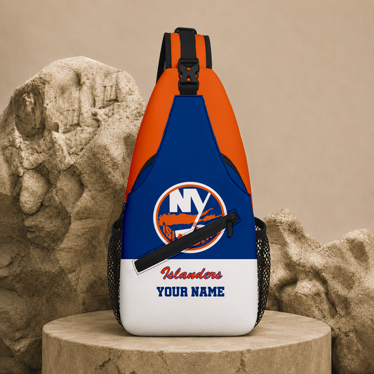 LIMITED EDITION - NEW CUSTOMIZED NHL25 NYI NEW YORK ISLANDERS SLING BAG
