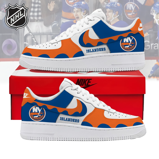 LIMITED EDITION - NEW CUSTOMIZED NHL25 NYI NEW YORK ISLANDERS AF1 SHOES