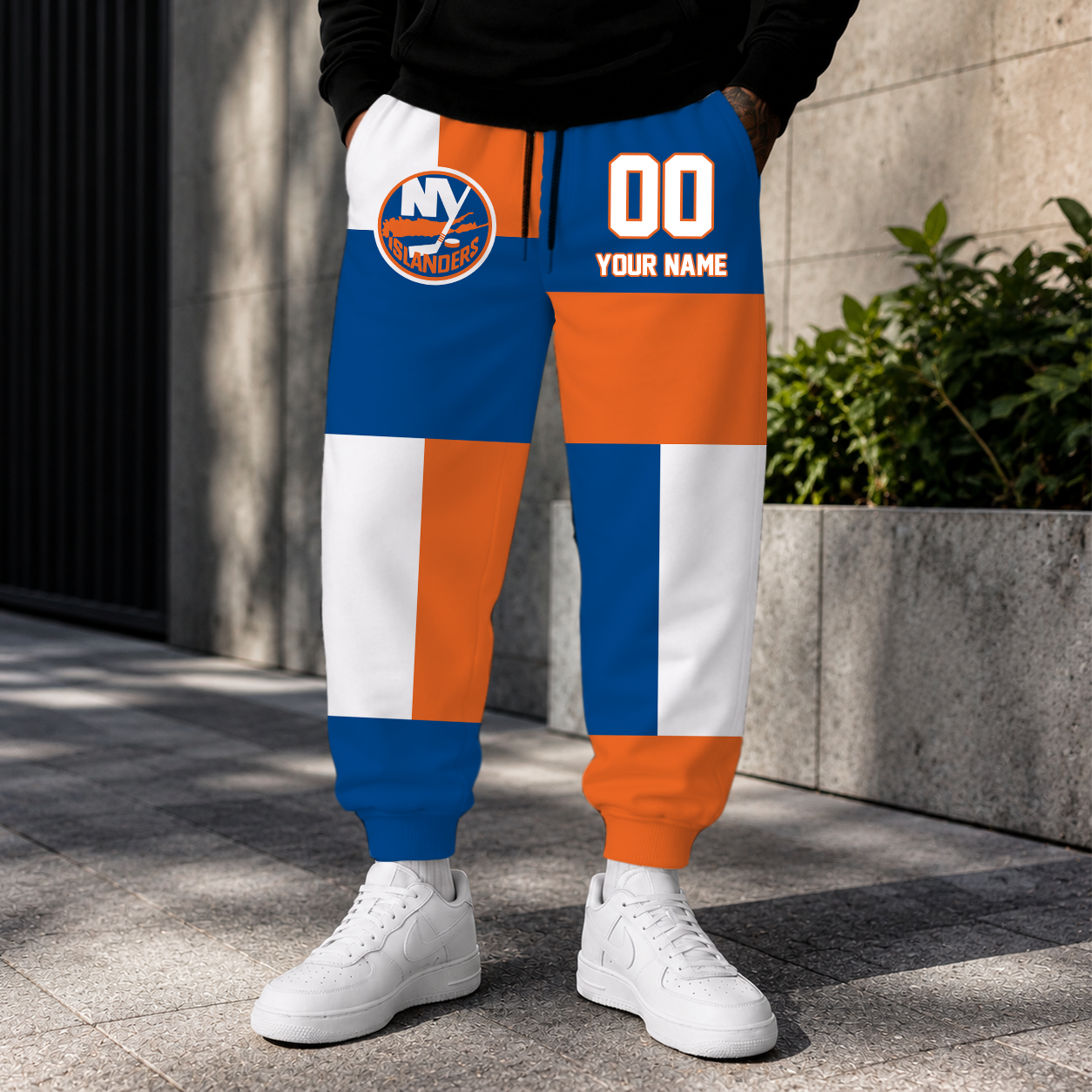 VIRAL EDITION - NEW CUSTOMIZED NHL25 NYI NEW YORK ISLANDERS SWEATPANTS
