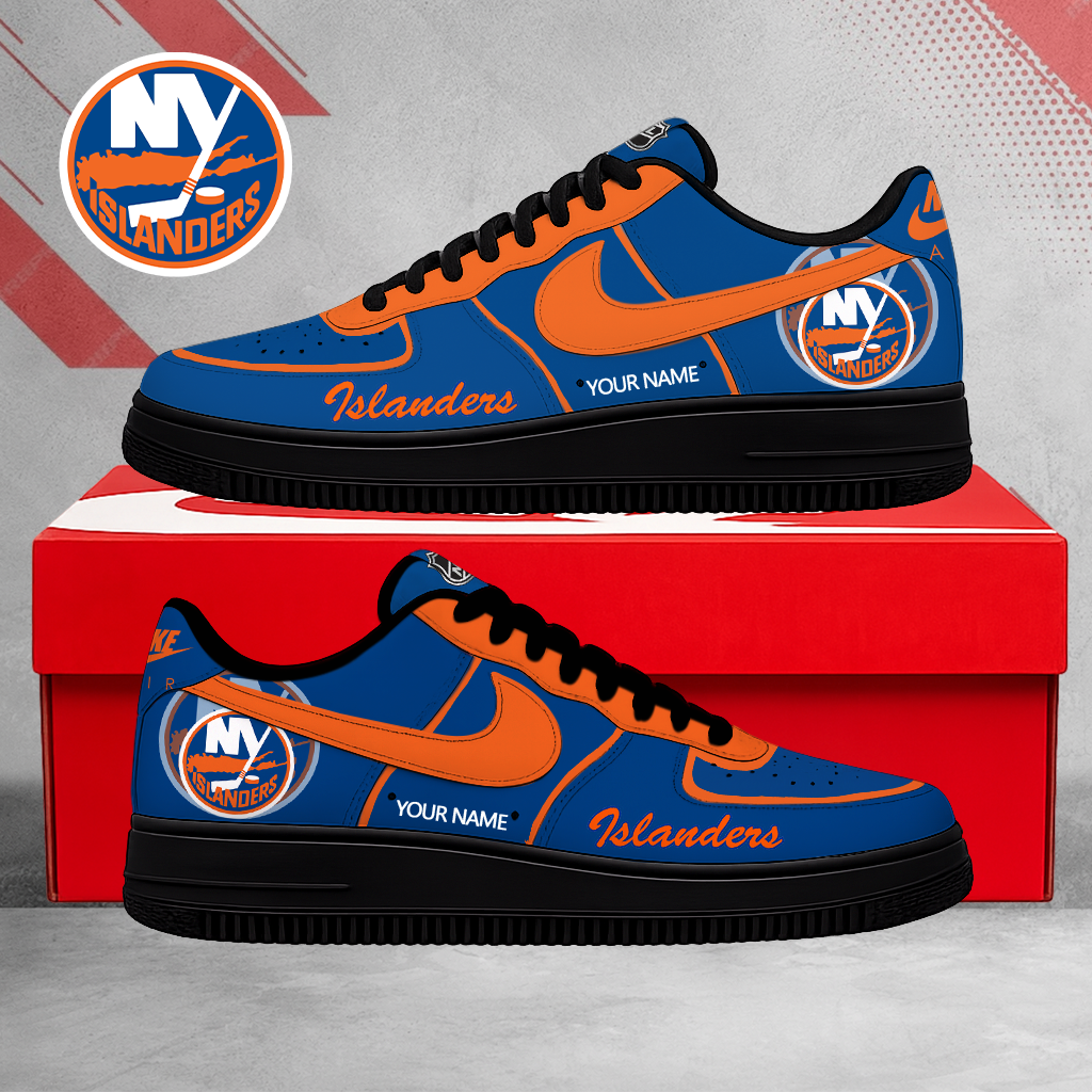 FLASH SALE - NEW CUSTOMIZED NHL25 NYI NEW YORK ISLANDERS AF1 SHOES