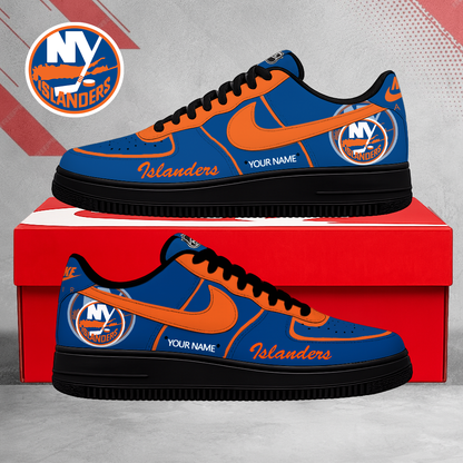 FLASH SALE - NEW CUSTOMIZED NHL25 NYI NEW YORK ISLANDERS AF1 SHOES