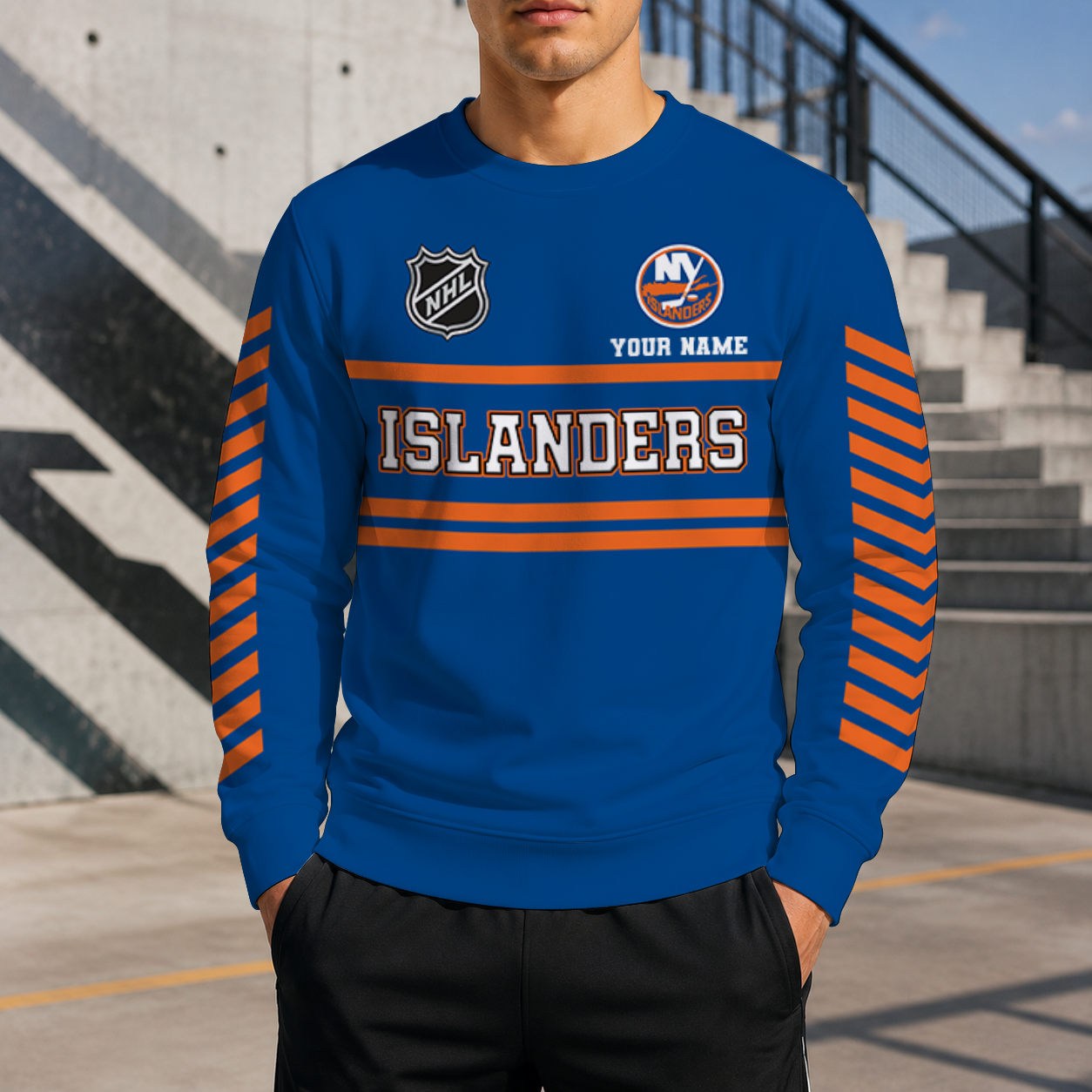 VIRAL EDITION - NEW CUSTOMIZED NHL25 NYI NEW YORK ISLANDERS UNISEX SWEATSHIRT