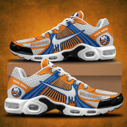 HOT DEAL - NEW CUSTOMIZED NHL25 NYI NEW YORK ISLANDERS AIR MAX PLUS SNEAKERS