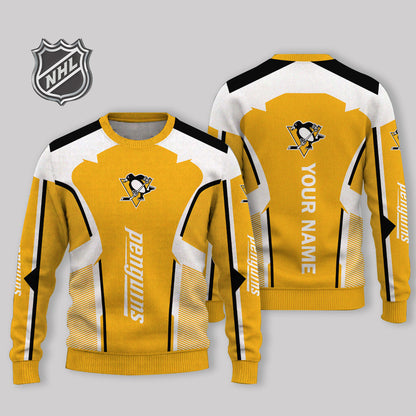 FINAL SALE - NEW CUSTOMIZED NHL26 PBP PITTSBURGH PENGUINS UGLY SWEATER