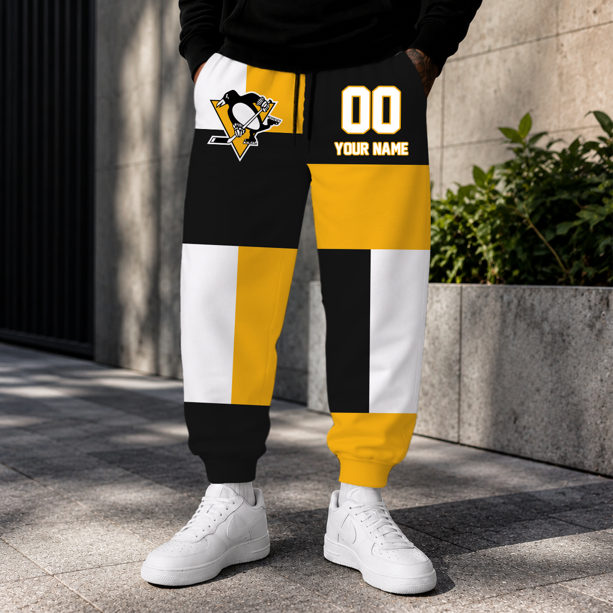 VIRAL EDITION - NEW CUSTOMIZED NHL26 PBP PITTSBURGH PENGUINS SWEATPANTS