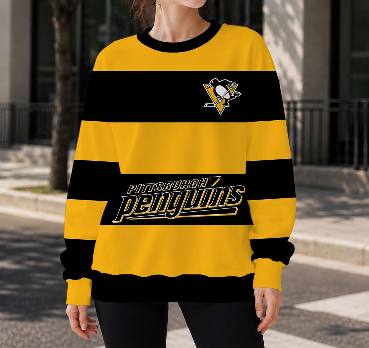 HOT DEAL - NEW CUSTOMIZED NHL26 PBP PITTSBURGH PENGUINS UNISEX SWEATSHIRT