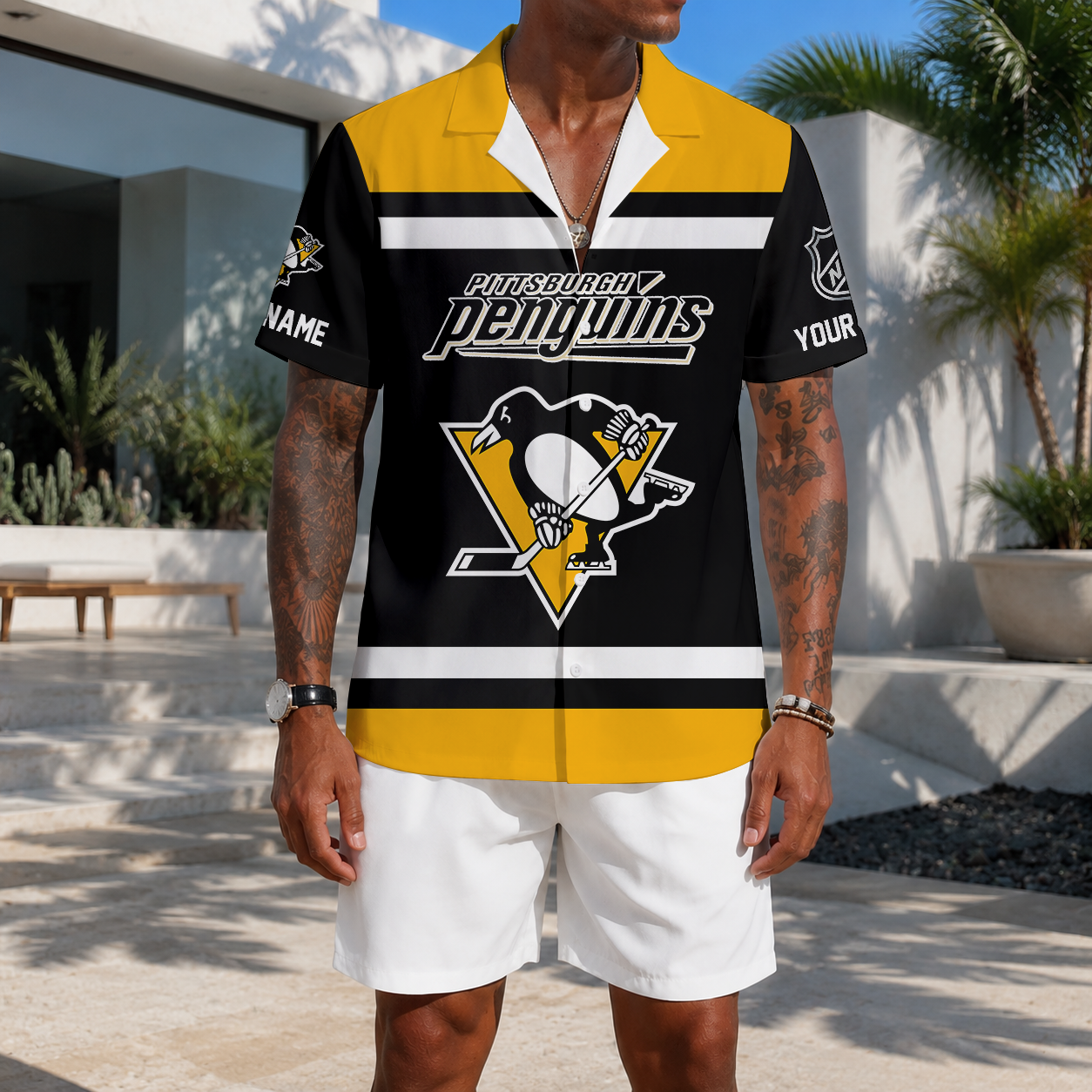 VIRAL EDITION - NEW CUSTOMIZED NHL26 PBP PITTSBURGH PENGUINS UNISEX HAWAIIAN SHIRT