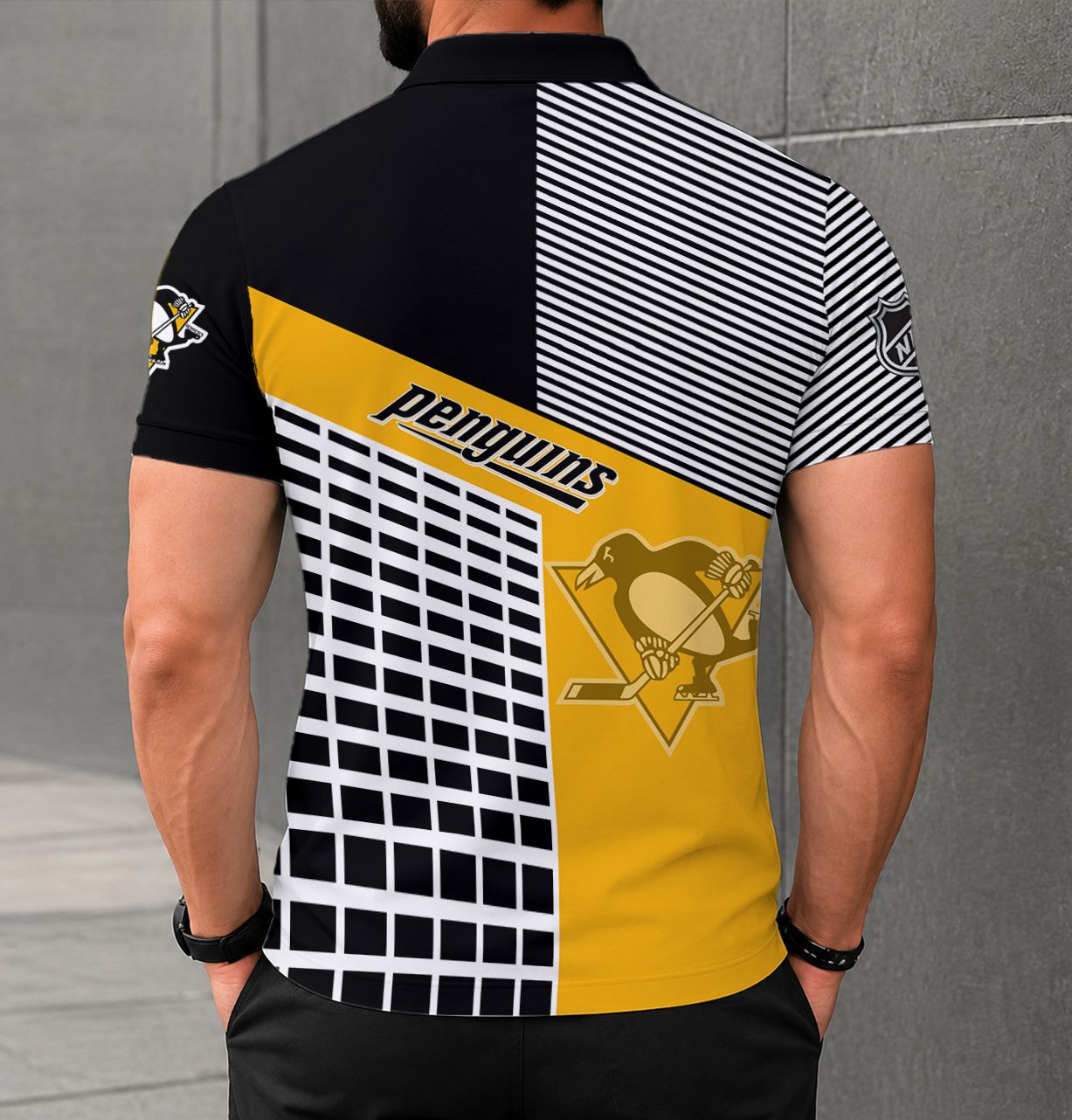 VIRAL EDITION - NEW CUSTOMIZED NHL26 PBP PITTSBURGH PENGUINS POLO SHIRT