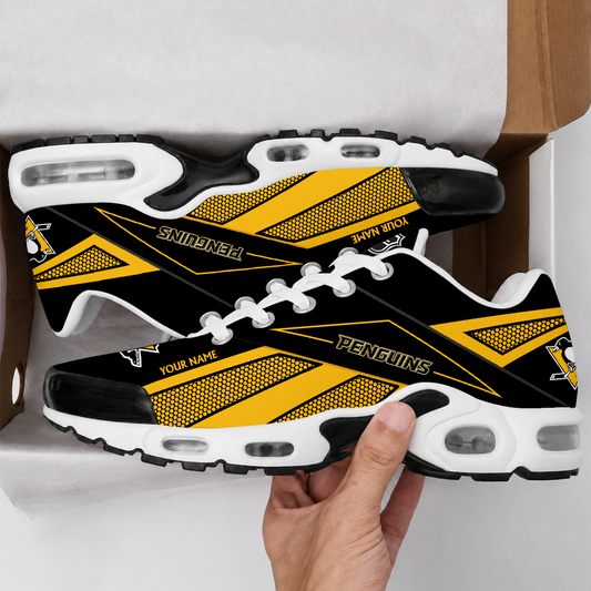 FLASH SALE - NEW CUSTOMIZED NHL26 PBP PITTSBURGH PENGUINS AIR MAX PLUS SNEAKERS