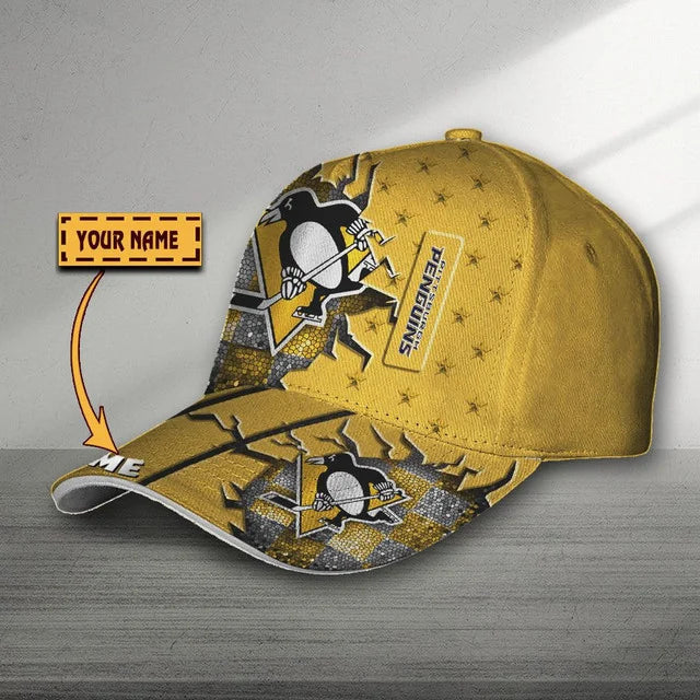VIRAL EDITON - NEW CUSTOMIZED NHL26 PBP PITTSBURGH PENGUINS CLASSIC CAP