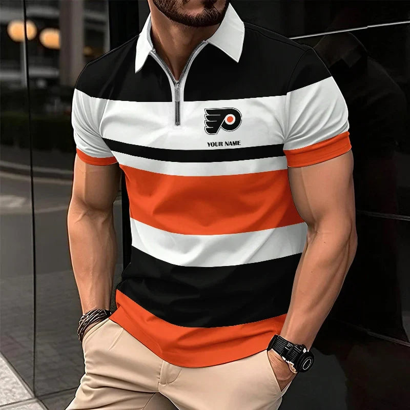 EXCLUSIVE EDITION - NEW CUSTOMIZED NHL27 PPF PHILADELPHIA FLYERS POLO SHIRT, ZIP POLO SHIRT & T-SHIRTS