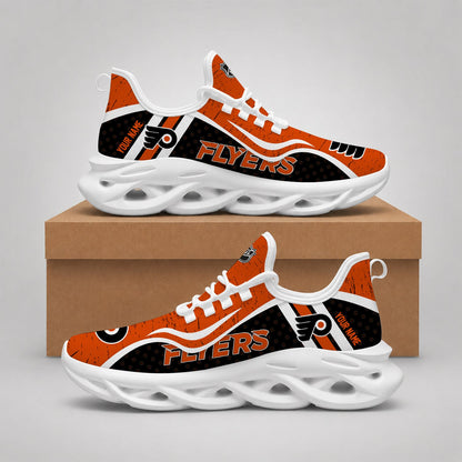 LIMITED EDITION - NEW CUSTOMIZED NHL27 PPF PHILADELPHIA FLYERS CLUNKY SNEAKERS