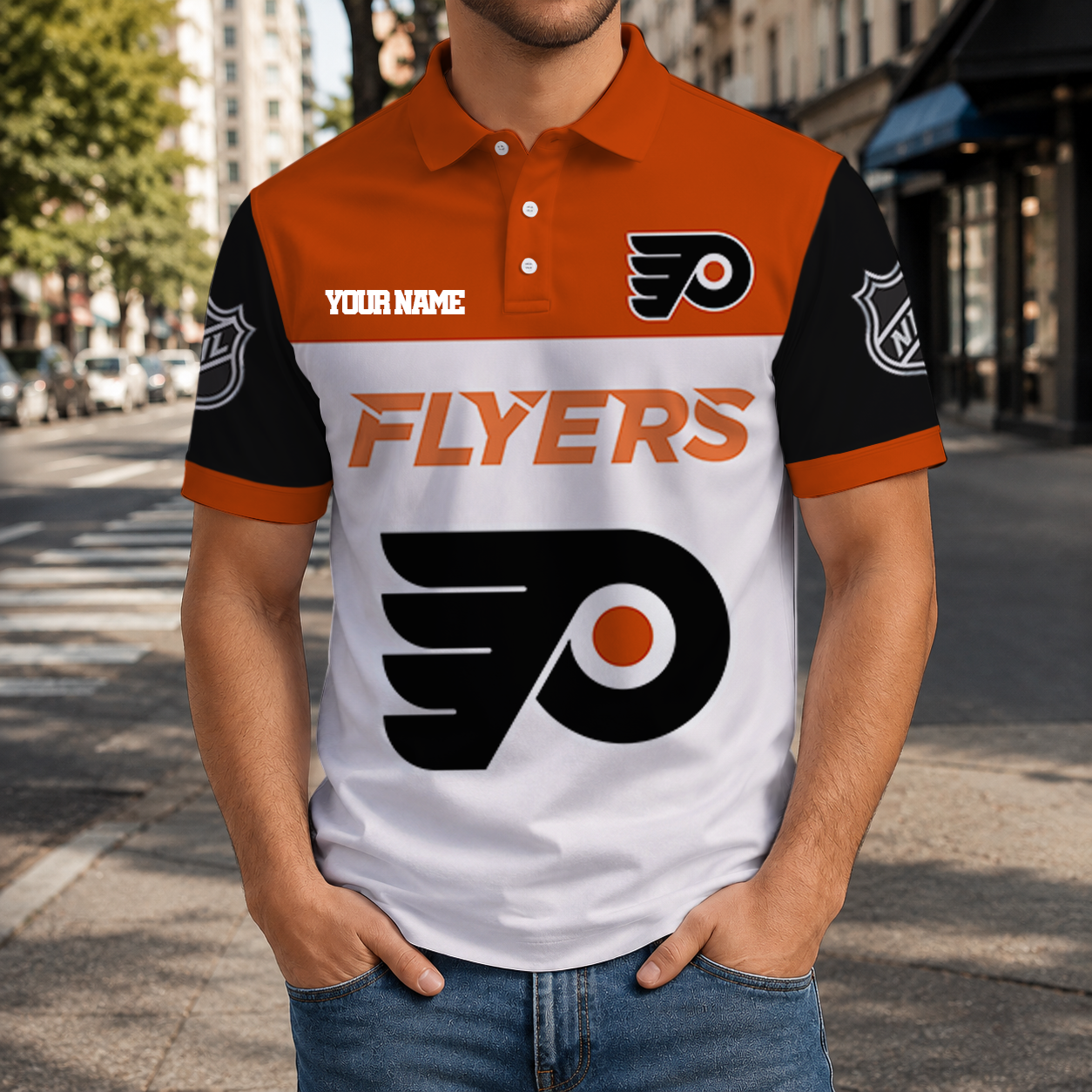 LIMITED EDITION - NEW CUSTOMIZED NHL27 PPF PHILADELPHIA FLYERS T-SHIRT, POLO SHIRT, ZIP POLO SHIRT, SWEATSHIRT, HOODIE & ZIP HOODIE