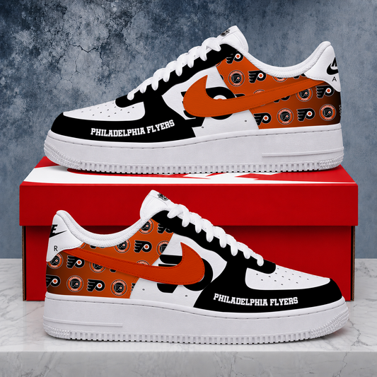FINAL SALE - NEW CUSTOMIZED NHL27 BFS PHILADELPHIA FLYERS AF1 SHOES