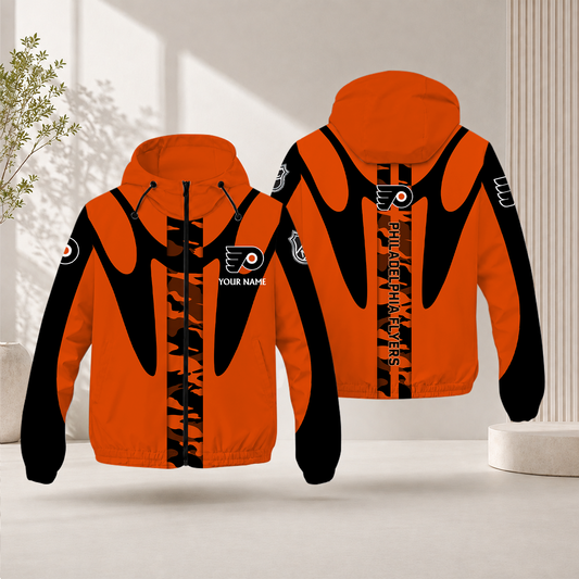 LIMITED EDITION - NEW CUSTOMIZED NHL27 PPF PHILADELPHIA FLYERS WINDBREAKER JACKET
