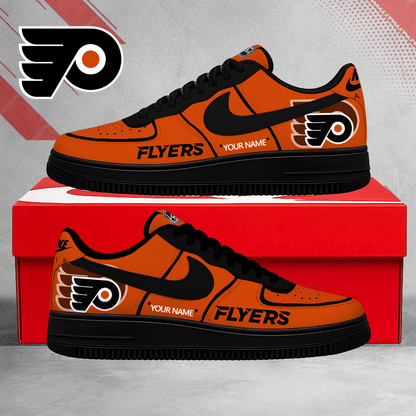 FLASH SALE - NEW CUSTOMIZED NHL27 BFS PHILADELPHIA FLYERS AF1 SHOES
