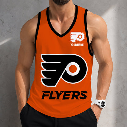 VIRAL EDITION - NEW CUSTOMIZED NHL27 PPF PHILADELPHIA FLYERS MEN'S TANK TOP