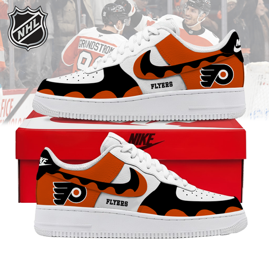 LIMITED EDITION - NEW CUSTOMIZED NHL27 BFS PHILADELPHIA FLYERS AF1 SHOES