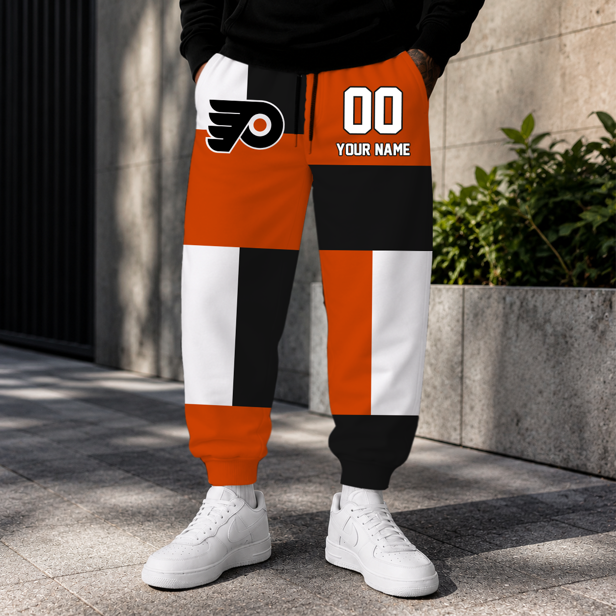 VIRAL EDITION - NEW CUSTOMIZED NHL27 PPF PHILADELPHIA FLYERS SWEATPANTS