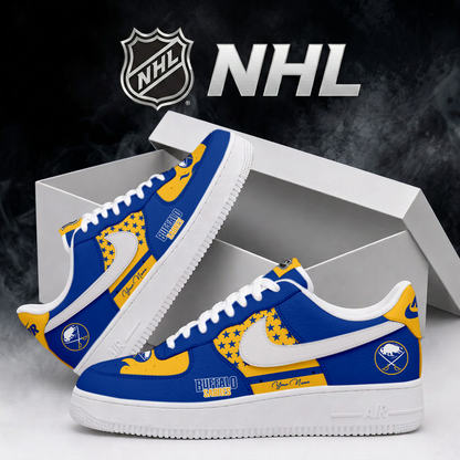 LIMITED EDITION - NEW CUSTOMIZED NHL28 BFS BUFFALO SABRES AF1 SHOES