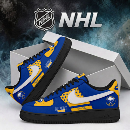 LIMITED EDITION - NEW CUSTOMIZED NHL28 BFS BUFFALO SABRES AF1 SHOES