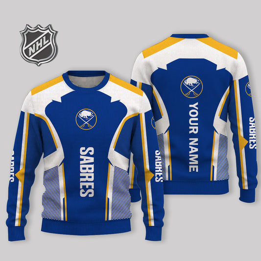 FINAL SALE - NEW CUSTOMIZED NHL28 BFS BUFFALO SABRES UGLY SWEATER