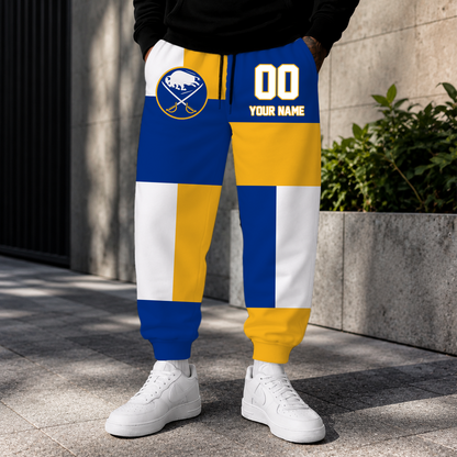 VIRAL EDITION - NEW CUSTOMIZED NHL28 BFS BUFFALO SABRES SWEATPANTS