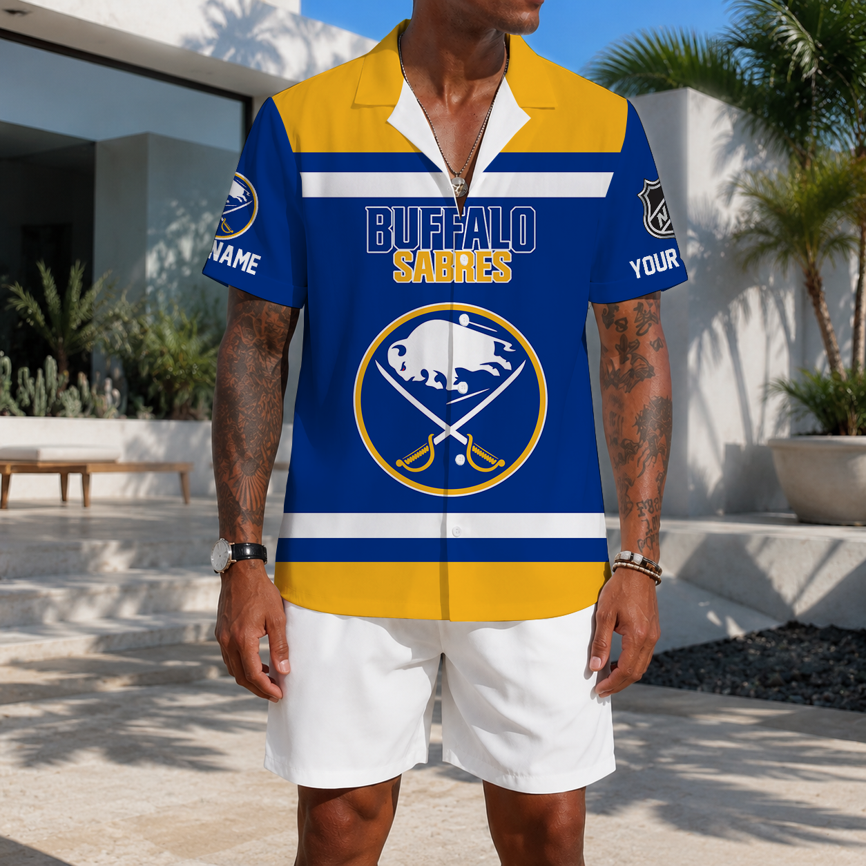 VIRAL EDITION - NEW CUSTOMIZED NHL28 BFS BUFFALO SABRES UNISEX HAWAIIAN SHIRT