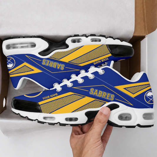 FLASH SALE - NEW CUSTOMIZED NHL28 BFS BUFFALO SABRES AIR MAX PLUS SNEAKERS