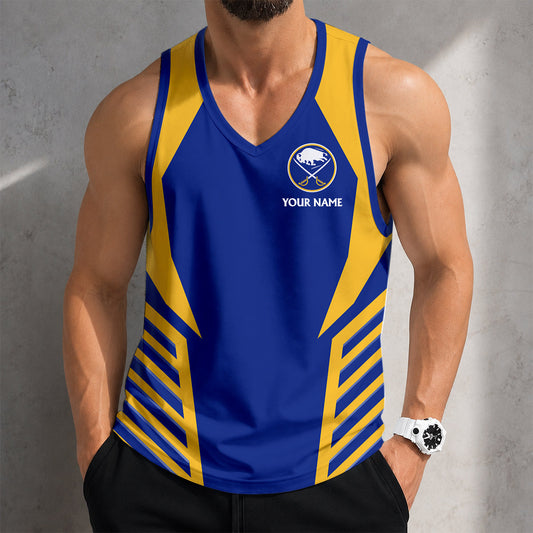 LIMITED EDITION - NEW CUSTOMIZED NHL28 BFS BUFFALO SABRES MEN'S TANK TOP