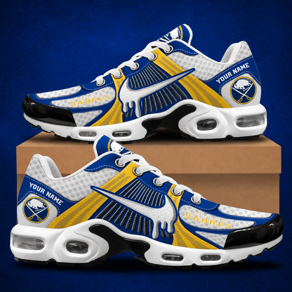 HOT DEAL - NEW CUSTOMIZED NHL28 BFS BUFFALO SABRES AIR MAX PLUS SNEAKERS