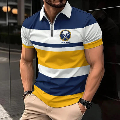 EXCLUSIVE EDITION - NEW CUSTOMIZED NHL28 BFS BUFFALO SABRES POLO SHIRT, ZIP POLO SHIRT & T-SHIRTS