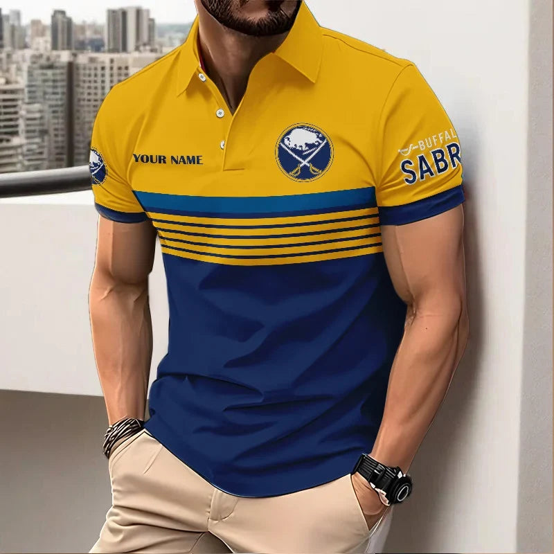 HOT DEAL - NEW CUSTOMIZED NHL28 BFS BUFFALO SABRES POLO SHIRT, ZIP POLO SHIRT & T-SHIRTS