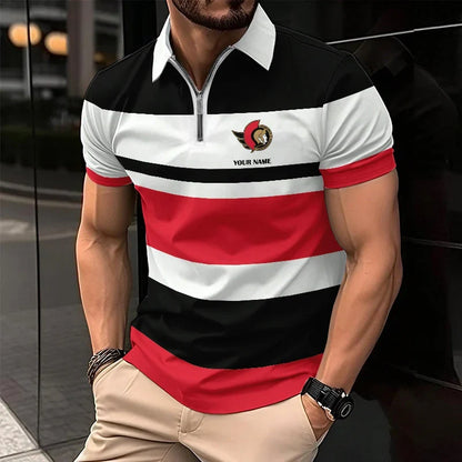 EXCLUSIVE EDITION - NEW CUSTOMIZED NHL29 OSN OTTAWA SENATORS POLO SHIRT, ZIP POLO SHIRT & T-SHIRTS