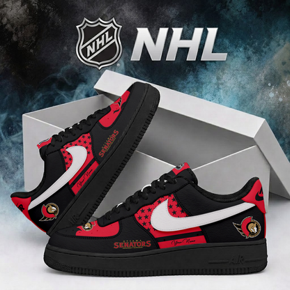 LIMITED EDITION - NEW CUSTOMIZED NHL29 OSN OTTAWA SENATORS AF1 SHOES