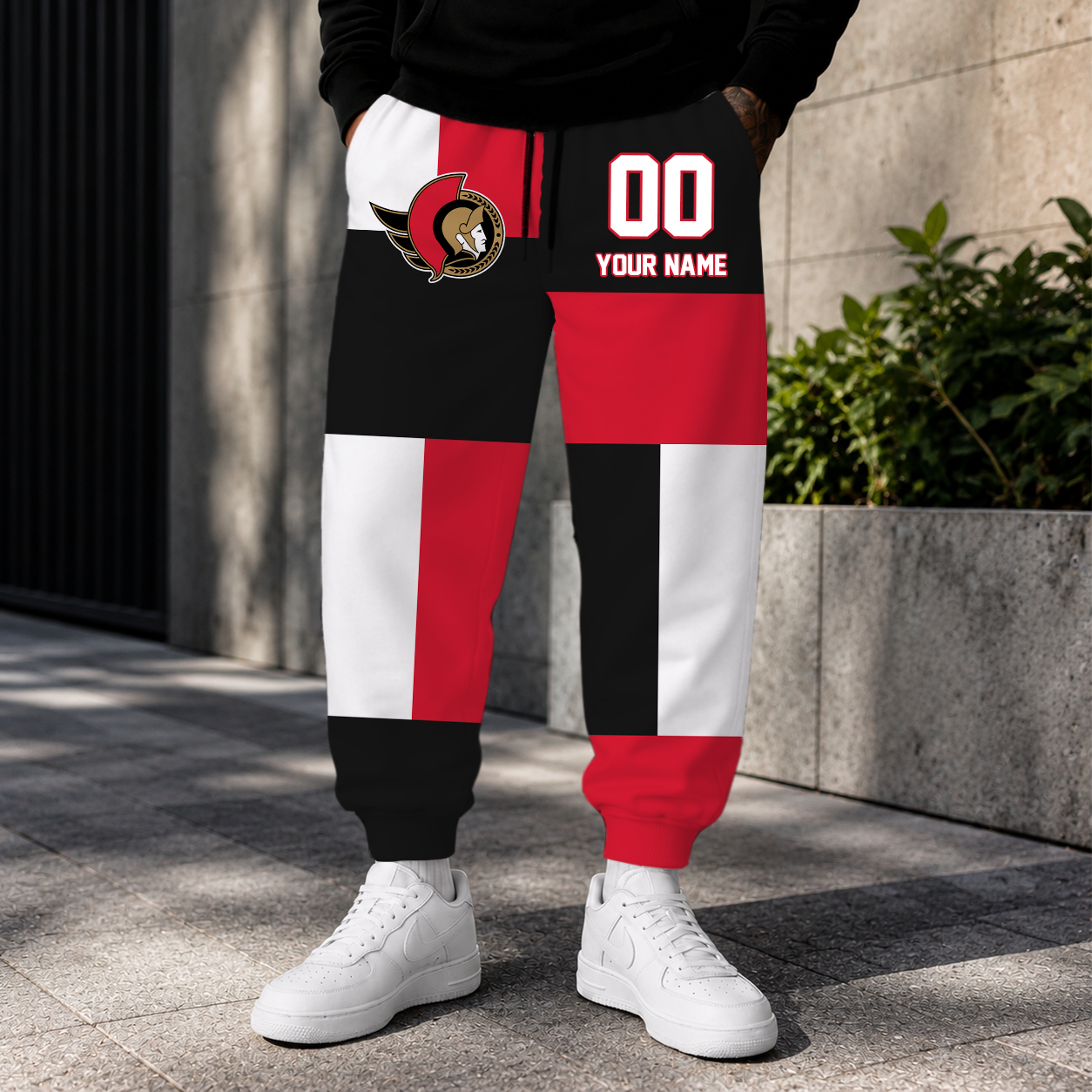 VIRAL EDITION - NEW CUSTOMIZED NHL29 OSN OTTAWA SENATORS SWEATPANTS