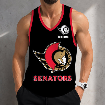 VIRAL EDITION - NEW CUSTOMIZED NHL29 OSN OTTAWA SENATORS MEN'S TANK TOP