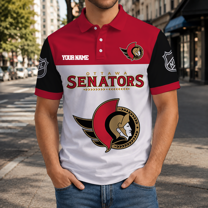 LIMITED EDITION - NEW CUSTOMIZED NHL29 OSN OTTAWA SENATORS T-SHIRT, POLO SHIRT, ZIP POLO SHIRT, SWEATSHIRT, HOODIE & ZIP HOODIE