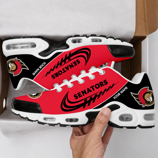 FINAL SALE - NEW CUSTOMIZED NHL29 OSN OTTAWA SENATORS AIR MAX PLUS SNEAKERS