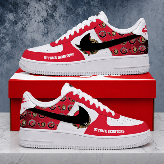 FINAL SALE - NEW CUSTOMIZED NHL29 OSN OTTAWA SENATORS AF1 SHOES