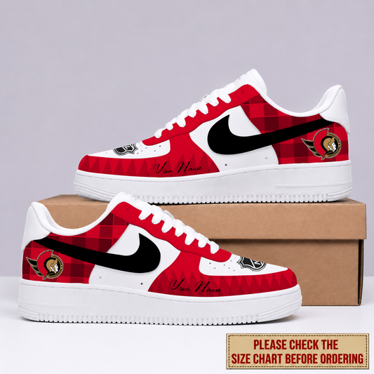 LIMITED EDITION - NEW CUSTOMIZED NHL29 OSN OTTAWA SENATORS AF1 SHOES