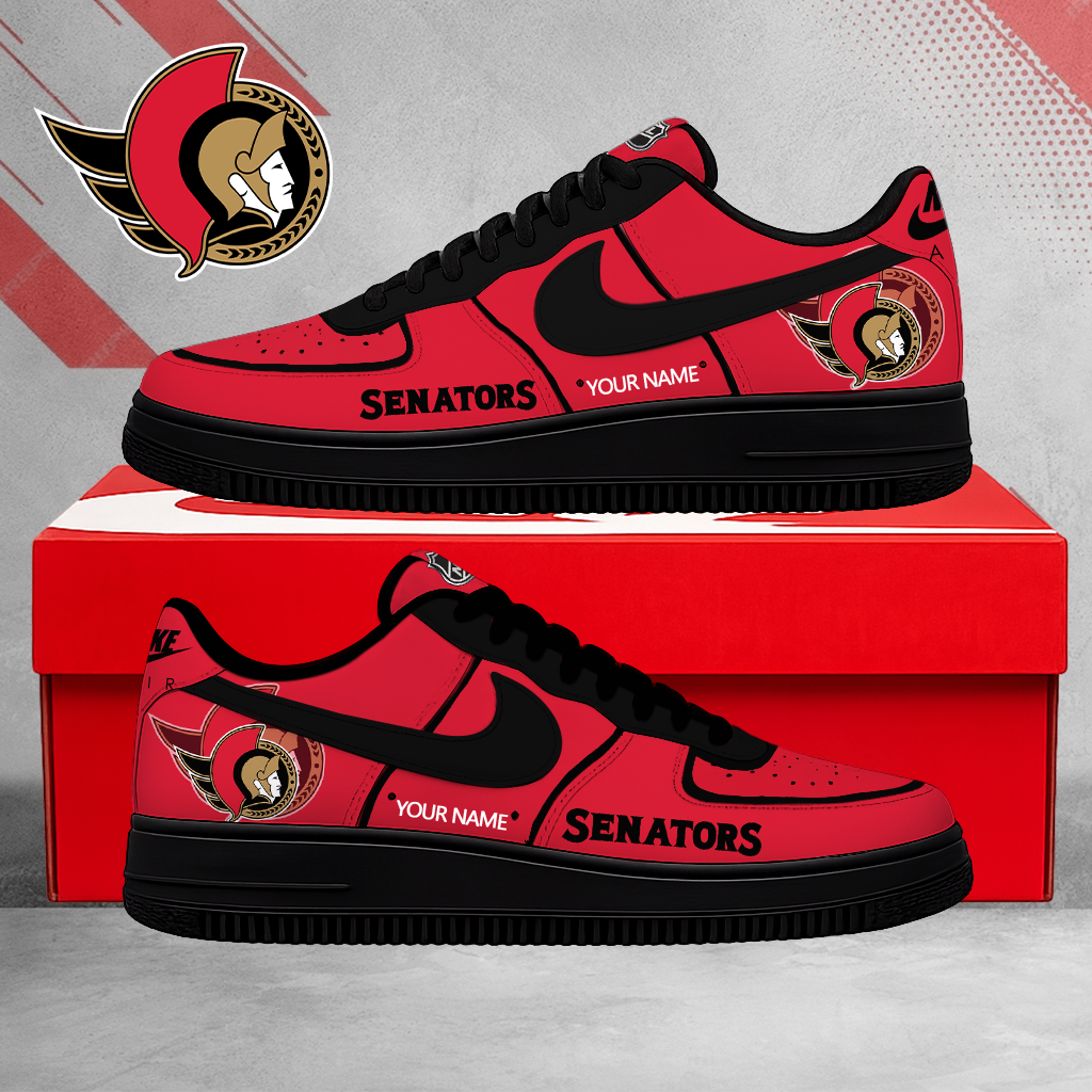 FLASH SALE - NEW CUSTOMIZED NHL29 OSN OTTAWA SENATORS AF1 SHOES