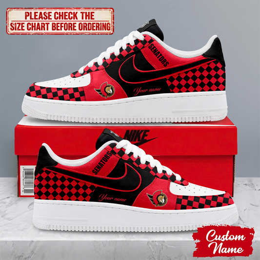 LIMITED EDITION - NEW CUSTOMIZED NHL29 OSN OTTAWA SENATORS AF1 SHOES