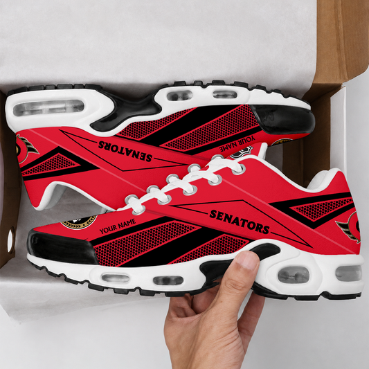 FLASH SALE - NEW CUSTOMIZED NHL29 OSN OTTAWA SENATORS AIR MAX PLUS SNEAKERS