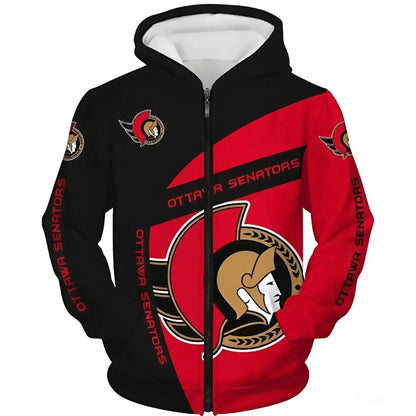 FINAL SALE - NEW CUSTOMIZED NHL29 OSN OTTAWA SENATORS T-SHIRT, POLO SHIRT, ZIP POLO SHIRT, SWEATSHIRT, HOODIE & ZIP HOODIE
