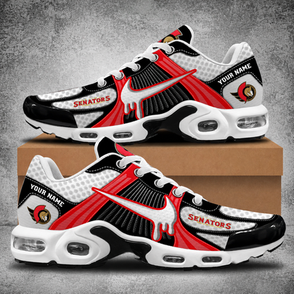 HOT DEAL - NEW CUSTOMIZED NHL29 OSN OTTAWA SENATORS AIR MAX PLUS SNEAKERS